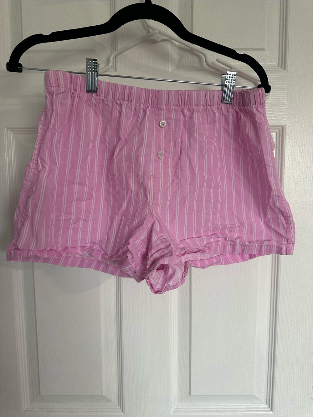 GAP Pink & White Striped Sleep Shorts